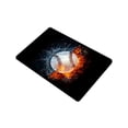 thumbnail image 2 of MKHERT Baseball Ball in Fire and Water Doormat Rug Home Decor Floor Mat Bath Mat 23.6x15.7 inch, 2 of 3