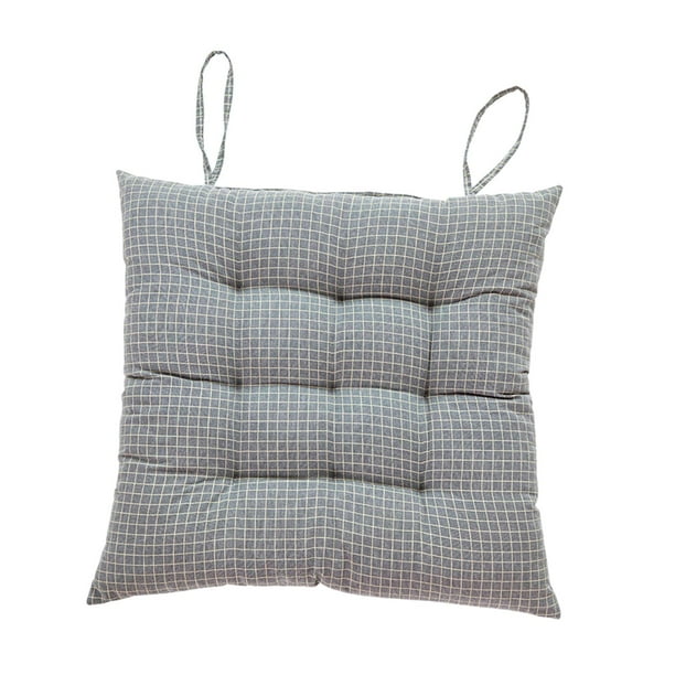 Cojín para silla de comedor, cojín para asiento, acolchado transpirable, cojín para asiento de suelo Gris