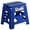 Blue, variant on Folding Step Stool, 13 inch Non-Slip Foldable Stools Up to 300 LBS, Step Stool with Handle, Lightweight for Kitchen, Bathroom, Bedroom, Garden, Black, 1PC