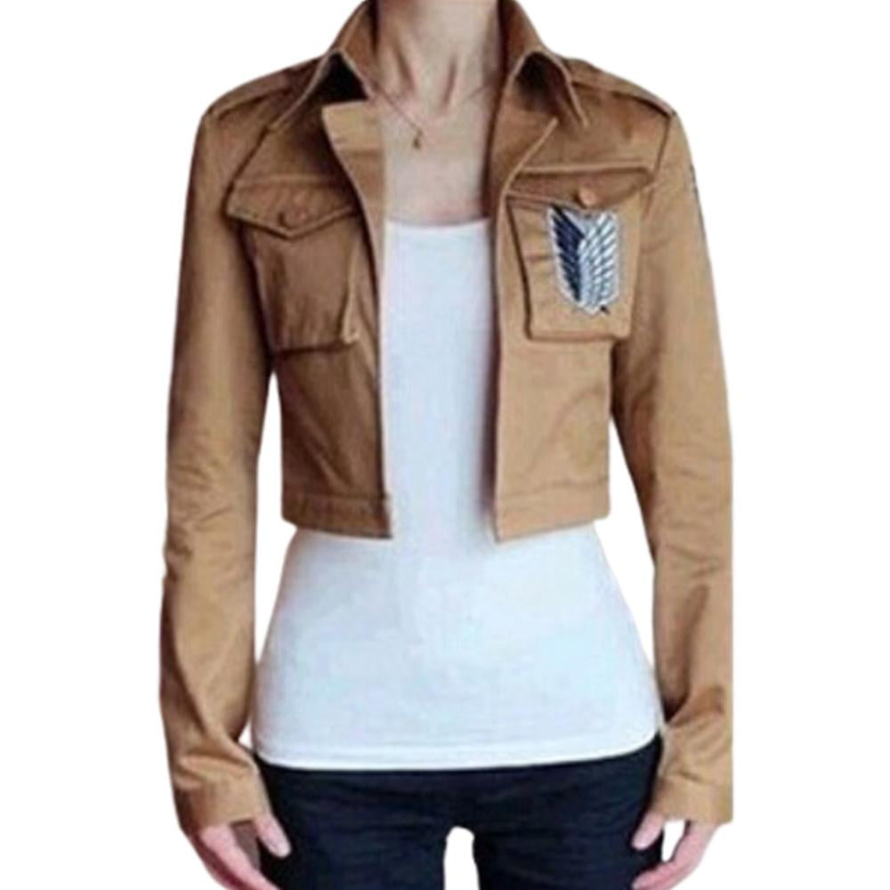 Attack On Titan Mikasa Ackerman Cosplay Costume Jacket Coat