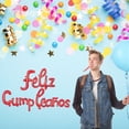 thumbnail image 5 of Kit de globos metálicos con letras cursivas Feliz Cumpleaños color Rojo, 5 of 5