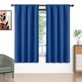 thumbnail image 1 of Cortinas Blackout Azul Marino 52x72 Pulgadas, Juego de 2 Cortinas con Bolsillo para Barra, Aisladas Térmicamente, Decoración Sólida para el Hogar, Cortinas para Sala de Estar y Recámara, Privacidad A, 1 of 7