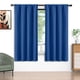 thumbnail image 1 of Cortinas Blackout Azul Marino 52x72 Pulgadas, Juego de 2 Cortinas con Bolsillo para Barra, Aisladas Térmicamente, Decoración Sólida para el Hogar, Cortinas para Sala de Estar y Recámara, Privacidad A, 1 of 7