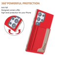thumbnail image 2 of Decase Premium Flip Magnetic Wallet Case Compatible with Samsung Galaxy S24 FE,Shockproof RFID Wallet Protection Cover with Credit Card & Cash Slot,PC+TPU & PU Leather Hybrid Back Cover,Red, 2 of 12