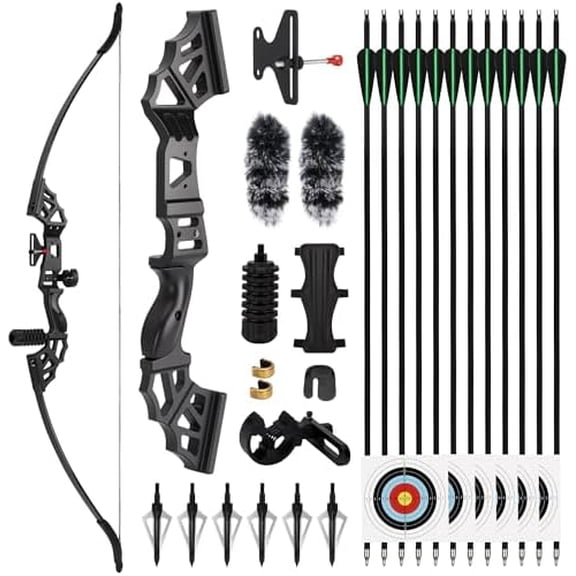 40lbs Recurve Bows Set,Take-Down Adult Archery Bow Right-Hand Recurve Bow Suitable for Outdoor Practice$$Other