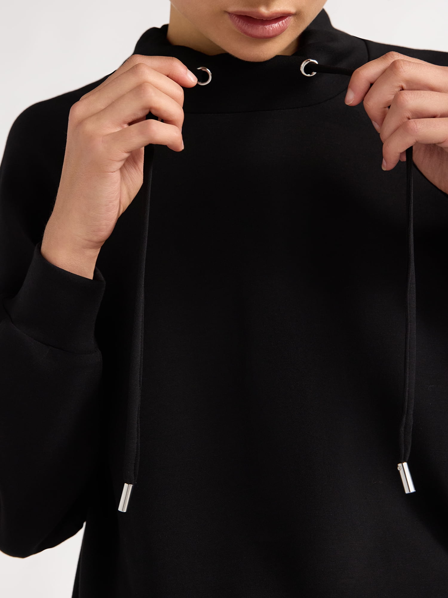 Scoop Women's and Women’s Plus Ultimate ScubaKnit Funnel Neck Sweatshirt, Sizes XS-4X
