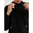 thumbnail image 4 of Scoop Women's and Women’s Plus Ultimate ScubaKnit Funnel Neck Sweatshirt, Sizes XS-4X, 4 of 4