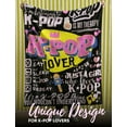 thumbnail image 5 of Kpop Gifts Throws for Teens, Korean Pop Gifts for Women, Flannel Blanket for K-Pop Lovers, Korean Friends (50"x 60"), 5 of 6