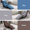 thumbnail image 6 of FLOGUOR Foldable Lazy Sofa Bed 14-Position Adjustable Comfy Floor Chair Chaise Lounge with Armrests and Pillow with Gaming Recliner for Adults with Foot Rest Futon Sofa, 6 of 6