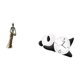 thumbnail image 5 of Figura de mujer africana, estatua de resina, adorno, dama tribal africana, reloj de pared artesanal, reloj de pared decorativo de panda, ideal para re, 5 of 8