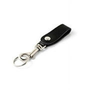Key-Bak Bolt Snap Key Ring with Detachable Leather Belt Strap, 1 Each