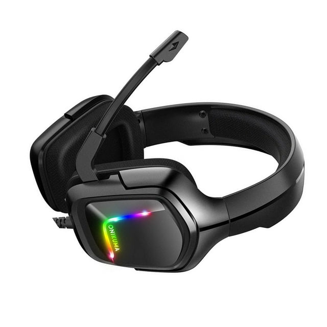 ONIKUMA K20 3.5mm Gaming Headphone RGB LED Light Computer Game Console Surround Stereo Wired Headset Earphone