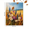 thumbnail image 3 of Qisvanset Framed Canvas Wall Art, 12x16 Inch Wildflower Golden Meadow Summer Nature Wall Art, 3 of 5