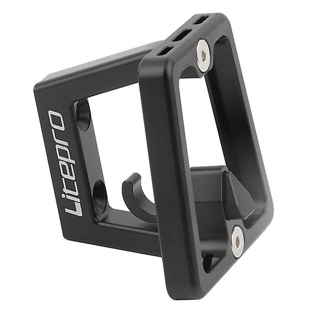 Dropship-litepro Front Rack Bike Parts para Brompton aleación de aluminio Pig Nose Panniers Block Holder plegable Bike Bag Holders - Negro ACTIVE Biensenido a ACTIVE