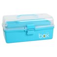 thumbnail image 1 of MasteelfCA 3-Layer Storing Box Multi-functional Storage Case Portable Painting Tool Box, 1 of 9