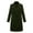 Green, variant on comerut Women Winter Coat Double-breasted Turn-down Collar Long Sleeves Outerwear Thick Warm Pockets Solid Color Office Casual Party Overcoat