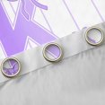 thumbnail image 4 of Castle Fairy Teens Boys Girls Bowknot Personalized Initial K Black Out Curtains,Purple Geometric Stripes Curtains Pack Of 2 (42X63 Each),Dreamy Princess Bedroom Curtains,Microfiber Bedroom Decor, 4 of 6