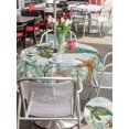 thumbnail image 5 of Outdoor Tablecloth with Umbrella Hole for Patio/Picnic/Party/Camping, Ocean Green Turtles Waterproof Table Cloth Round Cover Washable, Coastal Starfish Summer Nautical Seagrass (Dia 54"), 5 of 8