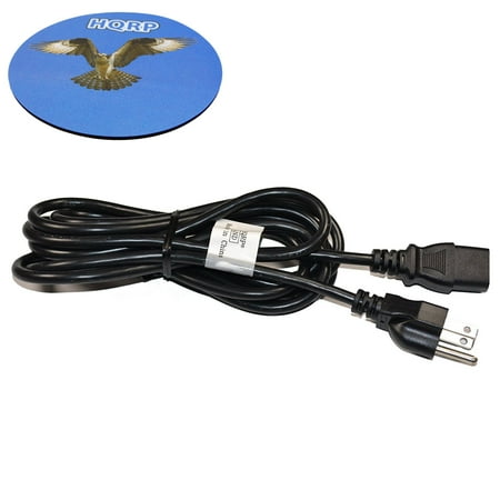 Westinghouse Generator Power Cord HQRP 10ft AC Power Cord for WESTINGHOUSE SK-32H640G SK-26H540S SK-26H590D SK-26H640G SK-26H730S SK-26H735S VR-3250DF VR-4085DF VR-5585DFZ W2602BK HDTV TV LCD LED Plasma DLP Mains Cable + HQRP Coaster ()