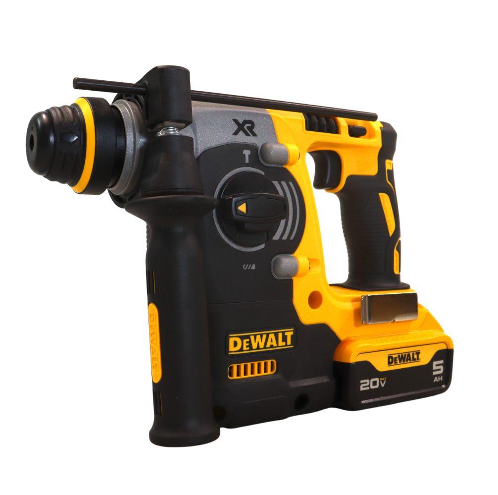 DEWALT 20V MAX XR Brushless 1” SDS Plus Rotary Hammer– Cordless Rotary Hammer Kit, 3-Mode, SHOCKS Active Vibration Control, With 20V MAX XR 5.0Ah Lithium-Ion Battery and Charger