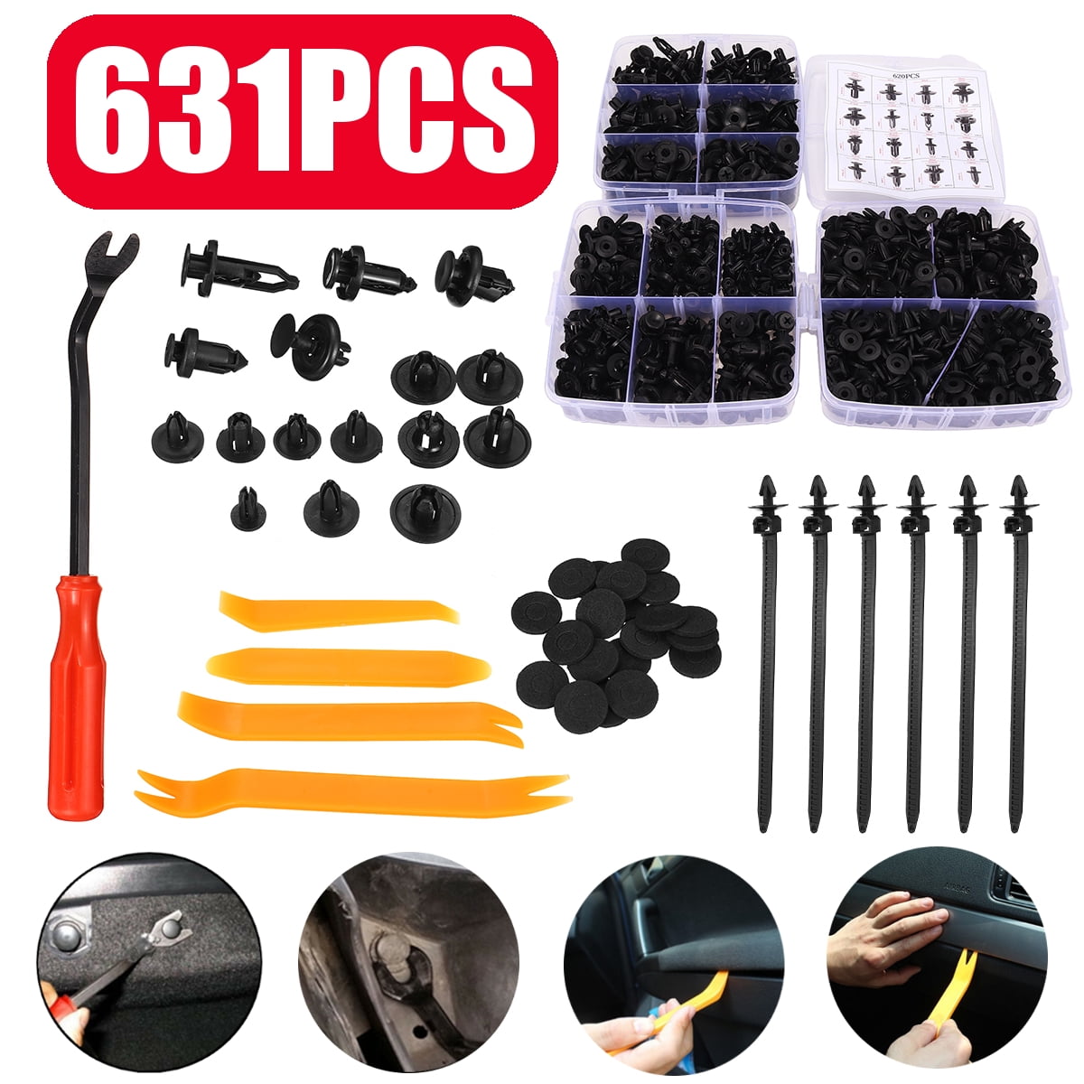 Push Pin Rivets 330Pcs 12 Sizes Assorted Car Body Push Pin Rivet Trim Clip for BMW/GM/Ford/Toyota/Honda Push Pin Rivets 330Pcs 12 Sizes Assorted Car Body Push Pin Rivet Trim Clip for BMW/GM/Ford/Toyota/Honda