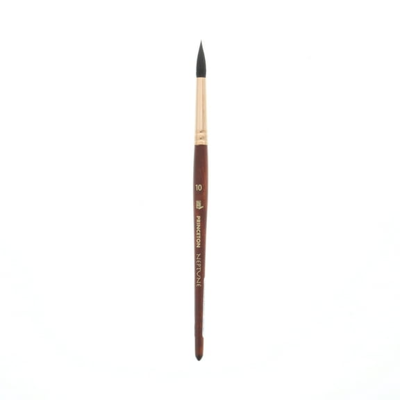 Princeton Brush Neptune Synthetic Squirrel Watercolor Brush, Round, 10