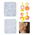 thumbnail image 2 of WE-POLUJ Tools/Flower Earrings Mold Eye Catching Ear Rings Silicone Resin Mould Customized Jewelry Making Moulds for Craft Lovers, 2 of 10