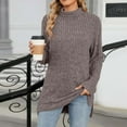 thumbnail image 4 of Plebaso Womens Turtleneck Sweater Lightweight Long Sleeve Knit Pullover Sweaters Fall Winter Tops for Women, 4 of 8