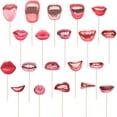 thumbnail image 1 of KAKOWELY 1 juego de accesorios para selfies con labios y boca, divertidos accesorios para selfies de fiesta, accesorios decorativos para labios, accesorios para fotomatón de fiesta., 1 of 5