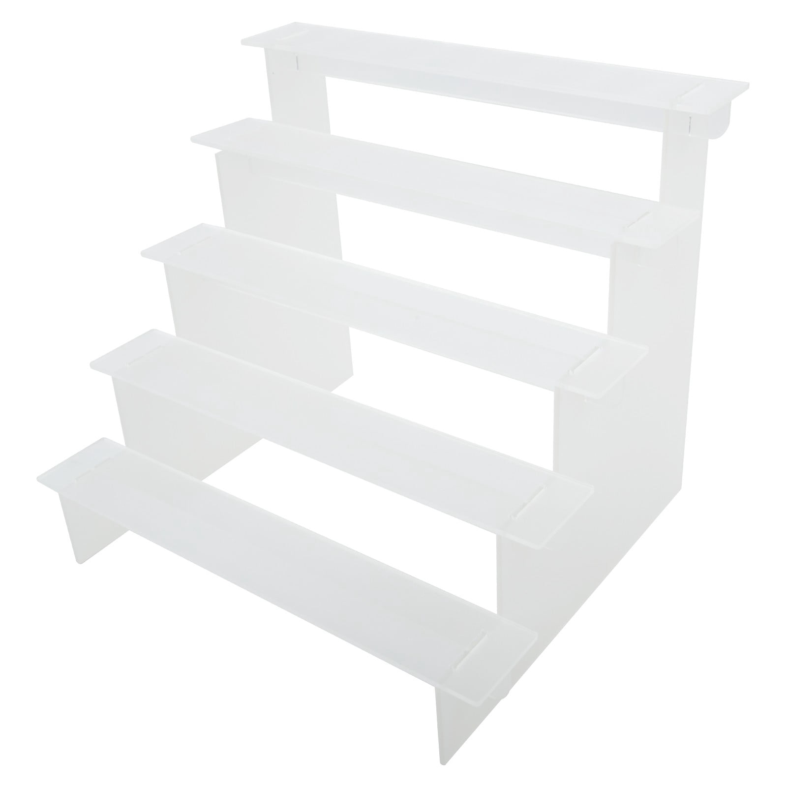 Présentoir Escalier En Acrylique Transparent 25x25x15 Cm - Support Multicouches Pour Bijoux, Figurines, Parfums - 8