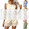 thumbnail image 5 of QGJZVUNL Women's 2 Piece Short Sets Eyelet Tank Tops High Waisted Shorts with Pockets Summer Outfits Size Xs, 5 of 9