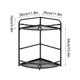 thumbnail image 2 of Estante esquinero para encimera de cocina, estante para condimentos, estante de madera para especias, organizador de escritorio triangular de hierro para baño, multicapa, 2 of 8