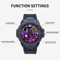 thumbnail image 4 of Findtime Man Watch for Men Sports Quartz Wristwatch Outdoor Waterproof Military Digital Watches Dual Time and Stopwatch Alarm Clock, 4 of 7