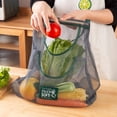 thumbnail image 3 of Bolsas de almacenamiento reutilizables, bolsas de malla para colgar en la cocina, bolsas de red para almacenar frutas y verduras en el hogar, para jengibre, ajo, patatas y cebollas, 3 of 6