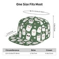 thumbnail image 6 of Haiem Alpaca Faces Classic Snapback Cap Flat Bill Hat Baseball Cap Adjustable Size Cotton Dad Hat, 6 of 9