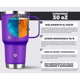 thumbnail image 5 of Termo de Acero Inoxidable Tipo Yeti 30 Oz NS Tech Aislamiento Doble Pared Morado, 5 of 5