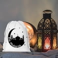 thumbnail image 2 of AOOOWER Elegant White Canvas Drawstring Bag Convenient White Canvas Bag With Drawstring For Eid And Travel Organization Needs, 2 of 8