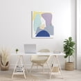 thumbnail image 2 of Stupell Industries Modern Contrasting Shape Abstraction Blue Purple Green, 30 x 40, Design by Melissa Wang, 2 of 5