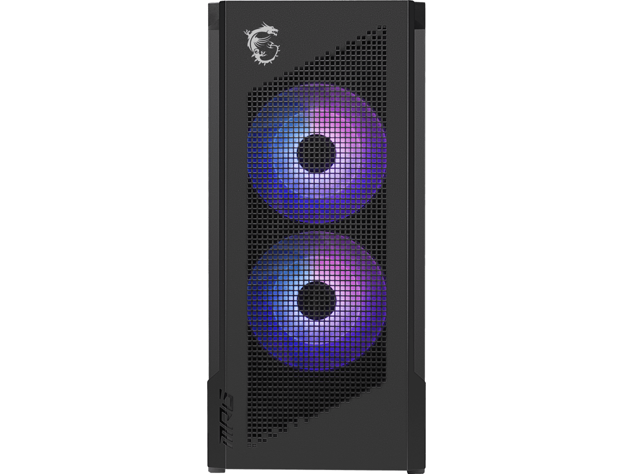 MSI MPG Velox 300R Airflow PZ - Mid-Tower Gaming PC Case - Tempered Glass Side Panel - 2 x 160 mm Dual Layer Blades Fans - Liquid Cooling Support up to 360mm Radiator - Mesh Panel for Airflow