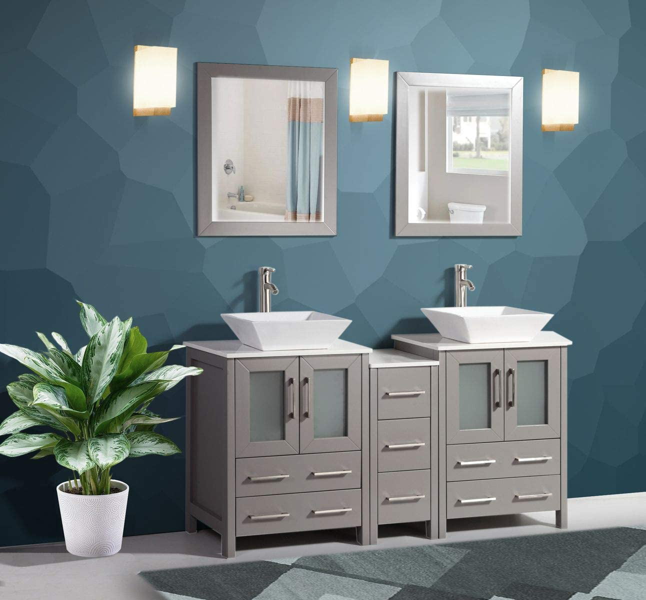 bathroom double vanities
