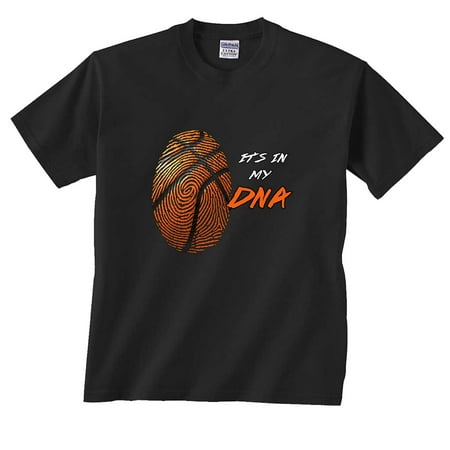 Basketball T-Shirt It's in My DNA Fingerprint (Best Basketball T Shirts)