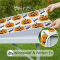 thumbnail image 6 of Happy Halloween Tablecloth with Elastic Edge Waterproof Spillproof Pumpkin Spooky Square Tablecolths Table Cover for Halloween Birthday Wedding Graduation (34x34in), 6 of 6