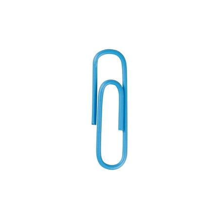 JAM Paper Standard Paper Clips, Baby Blue, Small 1 in, 100/Pack