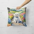 thumbnail image 2 of Maltipoo Spring Path Throw Pillow 18 in x 18 in, 2 of 5