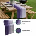 thumbnail image 5 of Purple Ombre Table Runner - 36 Inch Long, Kitchen Dining Table Runner Dresser Scarves, Modern Abstract Art Ocean Oil Painting Farmhouse Decor for Coffee Tables Wedding Party Banquet, 5 of 8