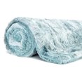 thumbnail image 4 of Chanasya Fuzzy Faux Fur Throw Blanket - Light Weight Blanket for Bed Couch and Living Room Suitable for Fall Winter and Spring (50x65 Inches) Tan Blue, 4 of 8