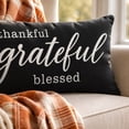 thumbnail image 4 of Thanksgiving Throw Pillow Covers 12x20 Inch, Printed Decorative Square Pillowcases, Farmhouse Holiday Cushion Covers for Couch Sofa Living Room Bedroom Outdoor Home Decor, 4 of 8