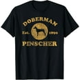 thumbnail image 2 of Vintage Doberman Pinscher Est. 1890 Doberman Dog Gift T-Shirt, 2 of 3
