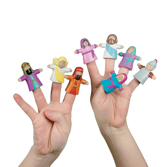 "He Lives" Vinyl Finger Puppets (2Dz) - Party Favors - 24 Pieces