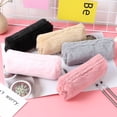 thumbnail image 3 of Walbest Soft Velvet Plush Pen Pencil Bag, Student Zipper Stationery Storage Case, 3 of 7